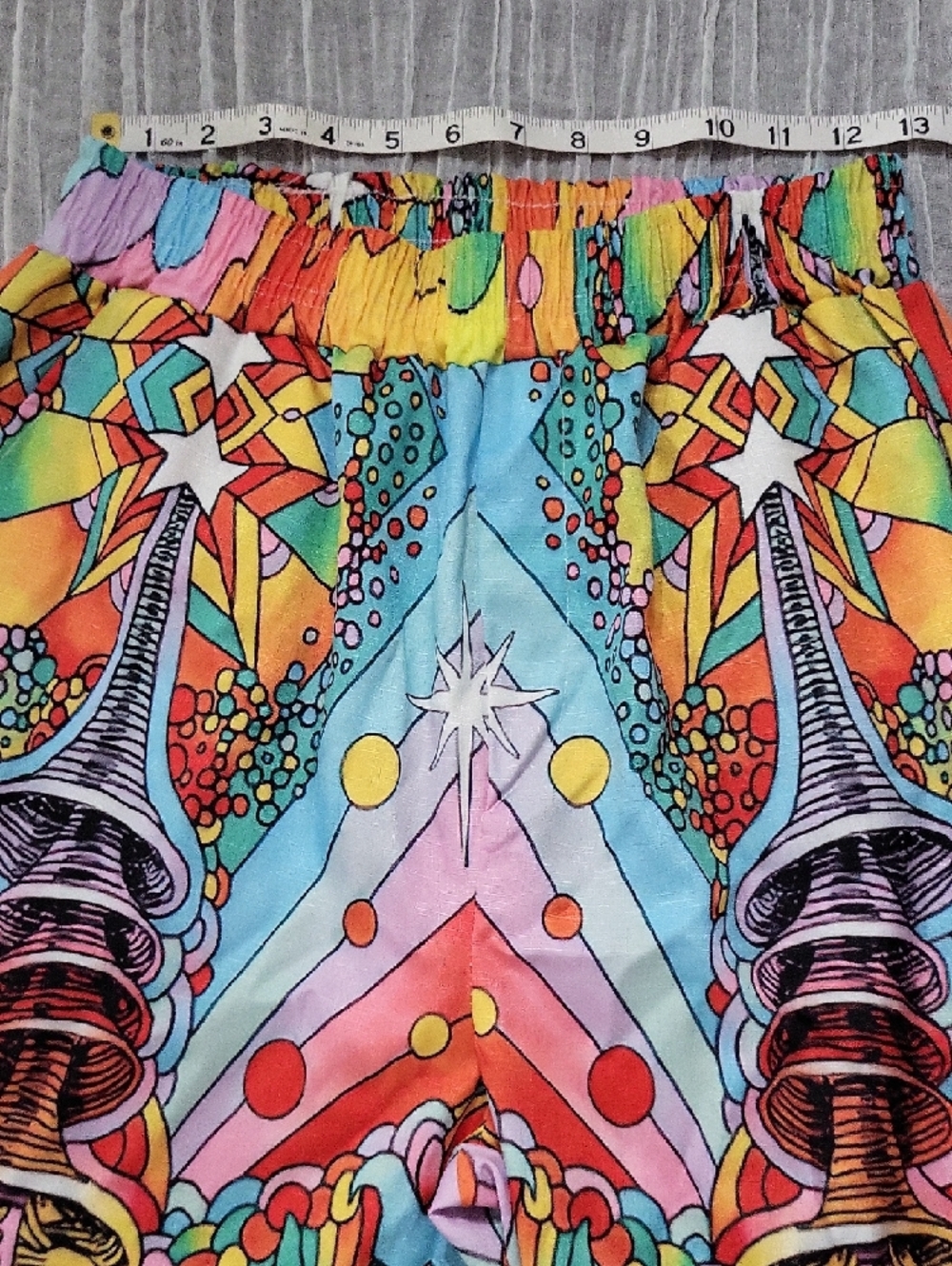 Colorful Medium Pull On Pants With Elastic Waistband And Pockets - Picture 4 of 8